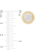 Thumbnail Image 3 of 1 CT. T.W. Multi-Diamond Frame Vintage-Style Stud Earrings in 10K Gold