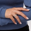 Thumbnail Image 2 of 1/5 CT. T.W. Diamond Multi-Row Crossover Ring in Sterling Silver