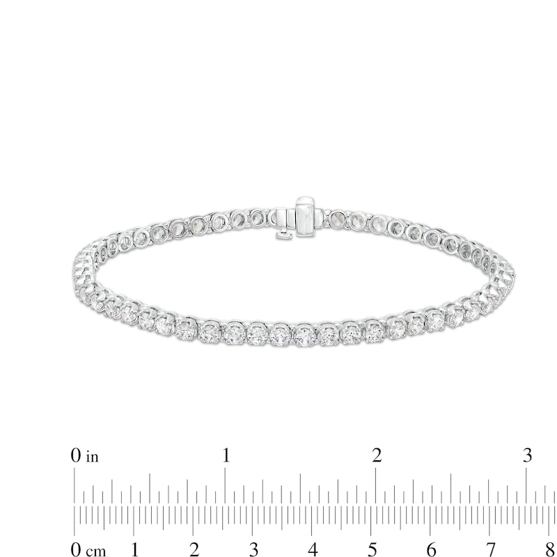 Men's 7 CT. T.W. Certified Lab-Created Diamond Tennis Bracelet in 14K White Gold - 8.47"