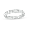 Thumbnail Image 1 of 4.0mm Pyramid Studded Band in 10K White Gold