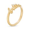 Thumbnail Image 3 of 1/20 CT. Diamond Cursive "bride" Ring in 10K Gold