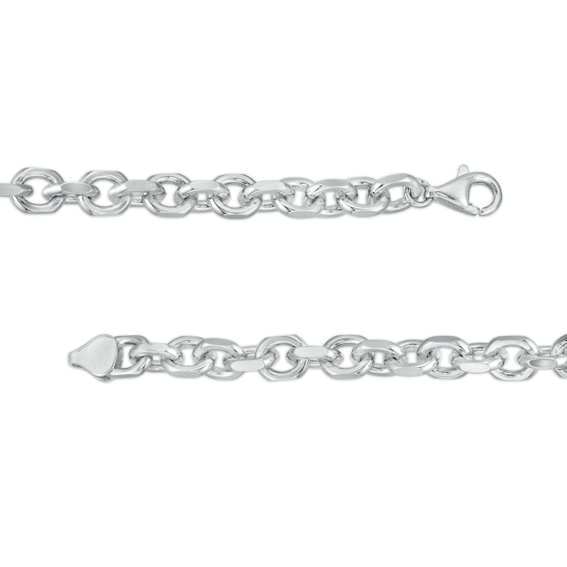 Main Image 3 of Vera Wang Men 7/8 CT. T.W. Black Diamond Outline ID Bracelet in Sterling Silver - 8.5"