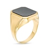 Thumbnail Image 2 of Men's Octagonal Black Onyx Signet Ring in 10K Gold - Size 9