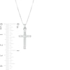 Thumbnail Image 2 of Barrel Cross Pendant in 14K White Gold