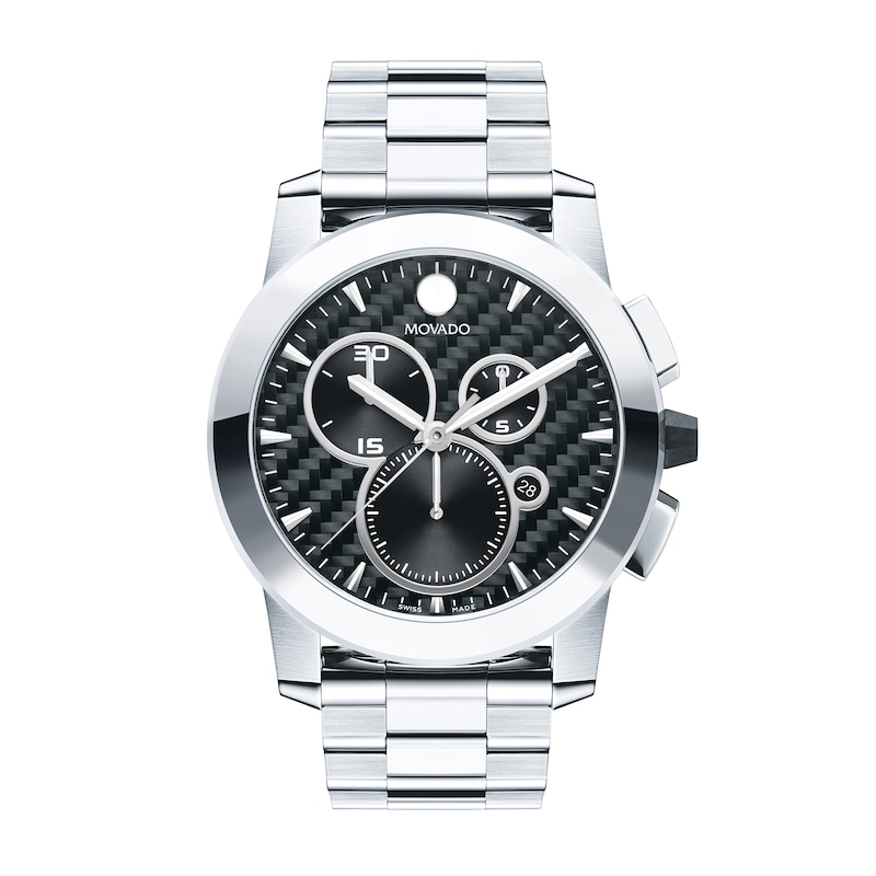 Main Image 1 of Men’s Movado Vizio Chronograph Watch with Black Carbon Fiber Dial (Model: 0607544)