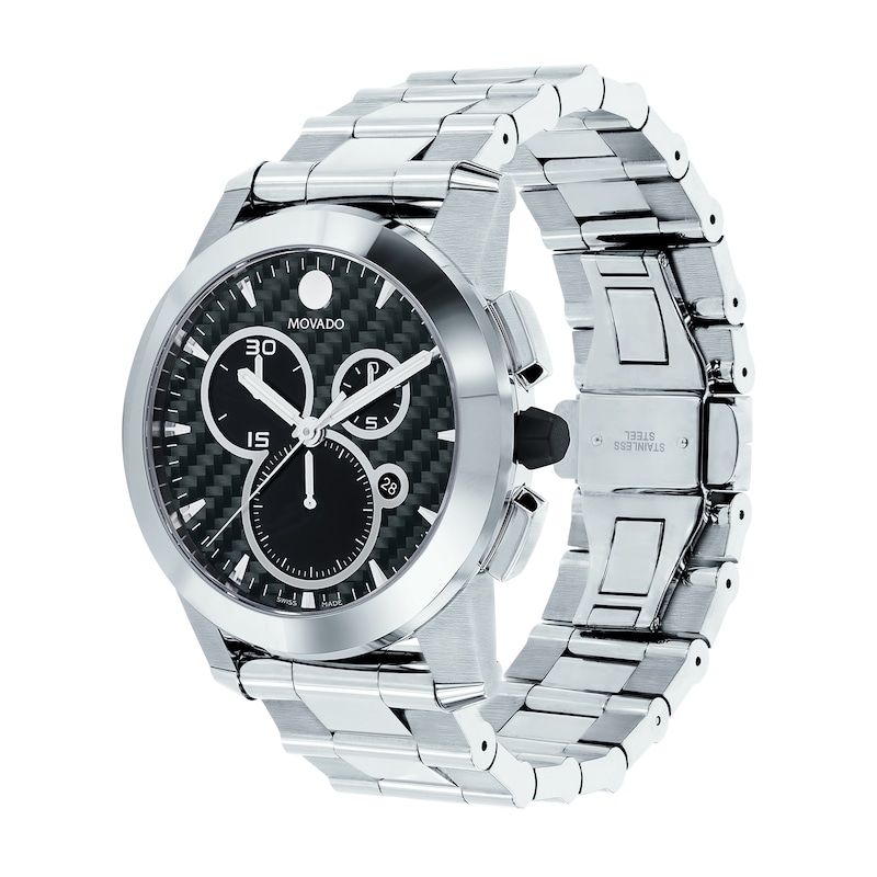 Main Image 2 of Men’s Movado Vizio Chronograph Watch with Black Carbon Fiber Dial (Model: 0607544)