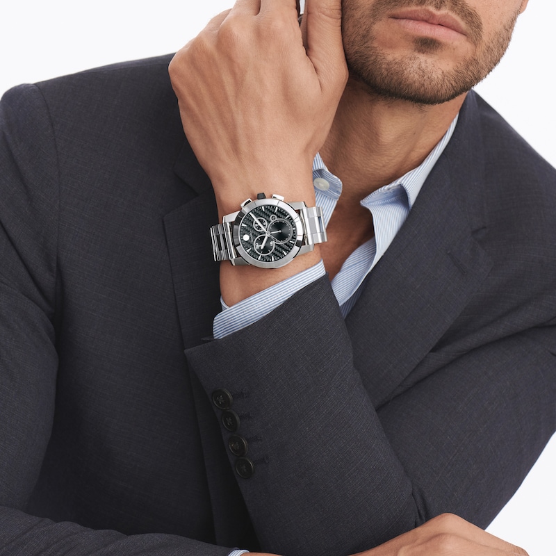 Main Image 4 of Men’s Movado Vizio Chronograph Watch with Black Carbon Fiber Dial (Model: 0607544)