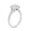 Thumbnail Image 2 of Vera Wang Love Collection 1 CT. T.W. Cushion-Cut Diamond Double Frame Engagement Ring in 14K White Gold