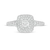 Thumbnail Image 3 of Vera Wang Love Collection 1 CT. T.W. Cushion-Cut Diamond Double Frame Engagement Ring in 14K White Gold