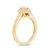 Thumbnail Image 2 of Vera Wang Love Collection 5/8 CT. T.W. Oval Diamond Double Frame Engagement Ring in 14K Gold