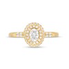 Thumbnail Image 3 of Vera Wang Love Collection 5/8 CT. T.W. Oval Diamond Double Frame Engagement Ring in 14K Gold