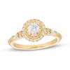 Thumbnail Image 1 of Vera Wang Love Collection 5/8 CT. T.W. Diamond Frame Vintage-Style Engagement Ring in 14K Gold