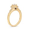 Thumbnail Image 2 of Vera Wang Love Collection 5/8 CT. T.W. Diamond Frame Vintage-Style Engagement Ring in 14K Gold