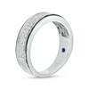 Thumbnail Image 2 of Vera Wang Men's 3/8 CT. T.W. Diamond Double Row Wedding Band in 14K White Gold