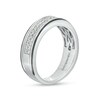 Thumbnail Image 3 of Vera Wang Men's 3/8 CT. T.W. Diamond Double Row Wedding Band in 14K White Gold