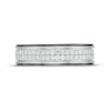 Thumbnail Image 4 of Vera Wang Men's 3/8 CT. T.W. Diamond Double Row Wedding Band in 14K White Gold