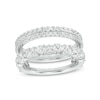 Thumbnail Image 1 of Vera Wang Love Collection 7/8 CT. T.W. Marquise and Round Diamond Solitaire Enhancer in 14K White Gold