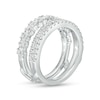Thumbnail Image 2 of Vera Wang Love Collection 7/8 CT. T.W. Marquise and Round Diamond Solitaire Enhancer in 14K White Gold