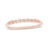 Thumbnail Image 1 of 1/15 CT. T.W. Diamond Art Deco Anniversary Band in 10K Rose Gold