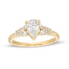 Thumbnail Image 1 of Vera Wang Love Collection 1 CT. T.W. Pear-Shaped Diamond Double Row Shank Engagement Ring in 14K Gold