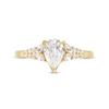 Thumbnail Image 3 of Vera Wang Love Collection 1 CT. T.W. Pear-Shaped Diamond Double Row Shank Engagement Ring in 14K Gold