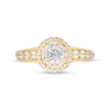 Thumbnail Image 2 of Vera Wang Love Collection 1 CT. T.W. Diamond Double Frame Engagement Ring in 14K Gold