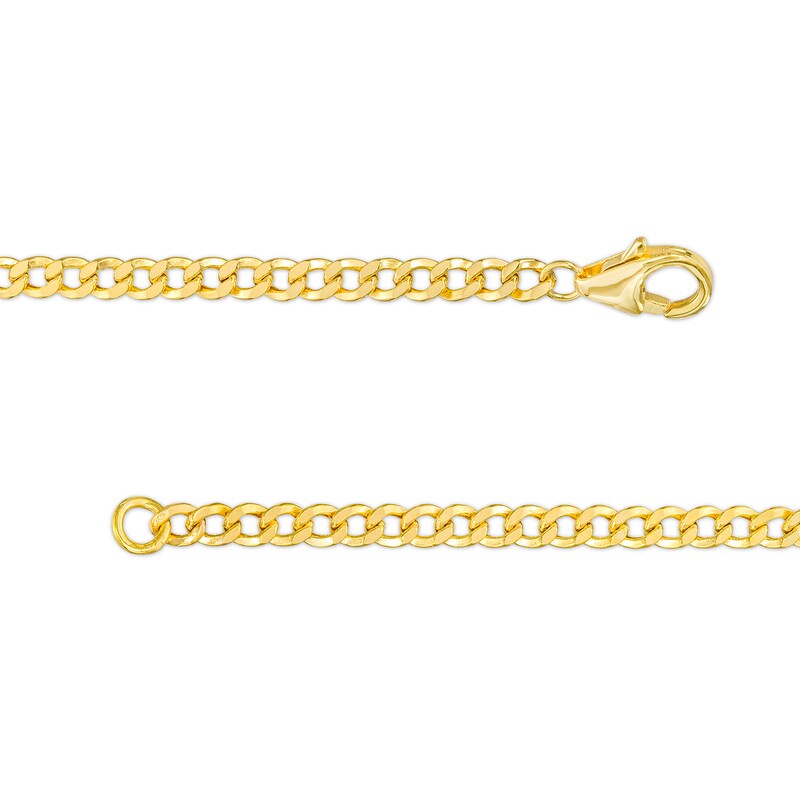 Main Image 3 of 1/6 CT. T.W. Diamond Hexagon Outline Bracelet in 10K Gold – 7.25"
