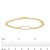 Thumbnail Image 4 of 1/6 CT. T.W. Diamond Hexagon Outline Bracelet in 10K Gold – 7.25"