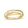 Thumbnail Image 1 of 1/10 CT. Diamond Solitaire Dome Band in 10K Gold