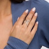 Thumbnail Image 2 of 1/3 CT. T.W. Diamond Curved Open Ring Sterling Silver - Size 7
