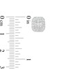 Thumbnail Image 3 of 1/2 CT. T.W. Emerald-Shaped Multi-Diamond Frame Stud Earrings in 10K White Gold