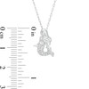 Thumbnail Image 3 of 1/15 CT. T.W. Diamond Mermaid Pendant in Sterling Silver
