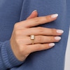 Thumbnail Image 2 of 1/4 CT. T.W. Diamond Octagon Frame Split Shank Ring in 10K Gold