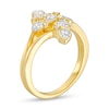 Thumbnail Image 3 of 1/3 CT. T.W. Diamond Multi-Shaped Linear Cluster Split Shank Ring in 10K Gold