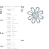 Thumbnail Image 3 of Lab-Created Opal Daisy Stud Earrings in Sterling Silver
