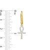 Thumbnail Image 3 of 1/5 CT. T.W. Diamond Ankh Drop Earrings in 10K Gold