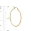 Thumbnail Image 2 of 40.0mm Tube Hoop Earrings in 14K Gold