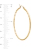 Thumbnail Image 2 of 50.0mm Tube Hoop Earrings in 14K Gold