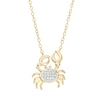 Thumbnail Image 1 of 1/20 CT. T.W. Multi-Diamond Crab Necklace in 10K Gold