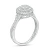 Thumbnail Image 3 of 1/2 CT. T.W. Multi-Diamond Double Frame Twist Shank Ring in 10K White Gold