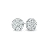 Thumbnail Image 0 of Men's 1/2 CT. T.W. Certified Lab-Created Multi-Diamond Stud Earrings in 14K White Gold (F/SI2)