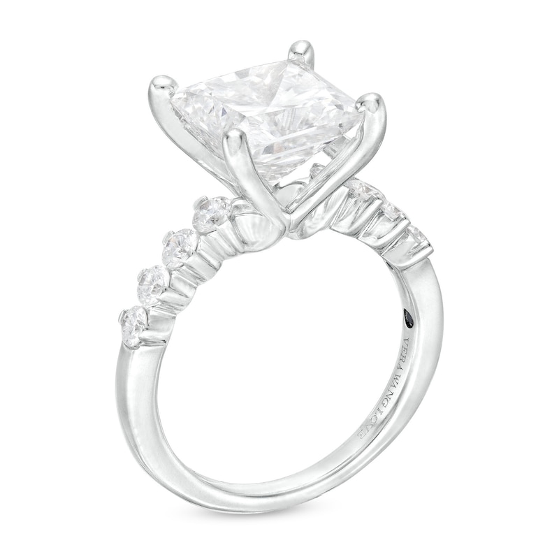 Main Image 3 of TRUE Lab-Grown Diamonds by Vera Wang Love 4-1/2 CT. T.W. Princess-Cut Engagement Ring in 14K White Gold (F/VS2)