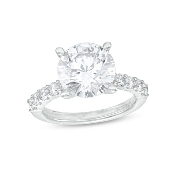 True Lab-Grown Diamonds by Vera Wang Love 4-1/2 CT. T.w. Engagement Ring in 14K White Gold (F/Vs2)