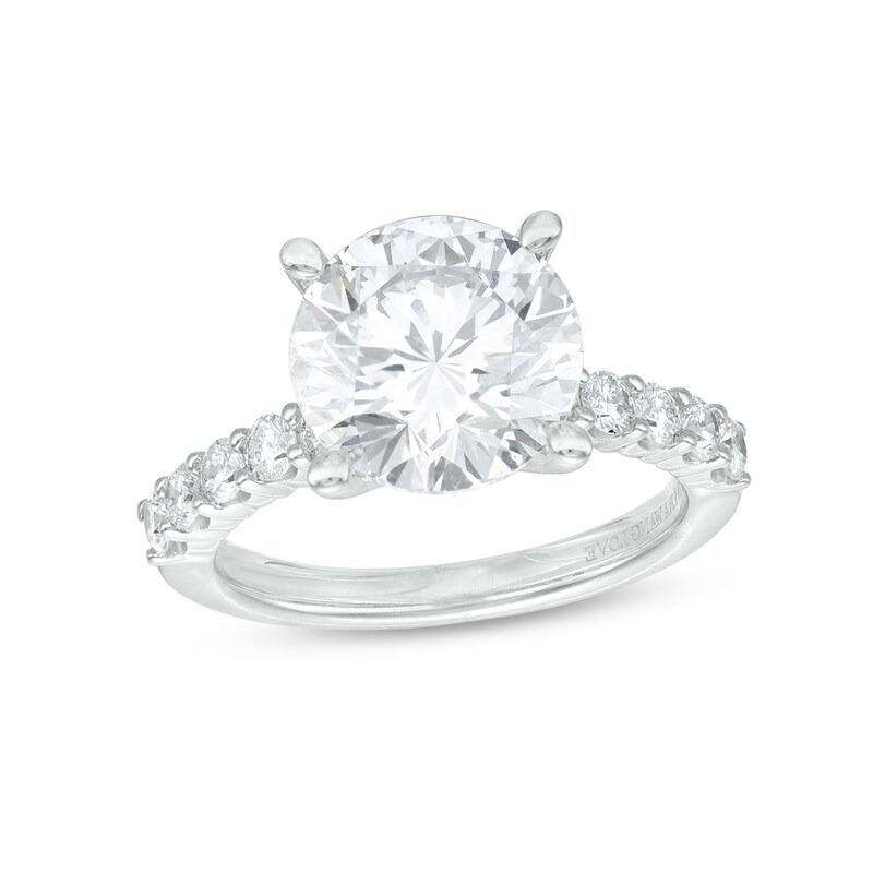 Main Image 1 of TRUE Lab-Grown Diamonds by Vera Wang Love 4-1/2 CT. T.W. Engagement Ring in 14K White Gold (F/VS2)