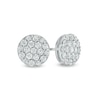 Thumbnail Image 0 of Men's 1 CT. T.W. Certified Lab-Created Multi-Diamond Stud Earrings in 14K White Gold (F/SI2)