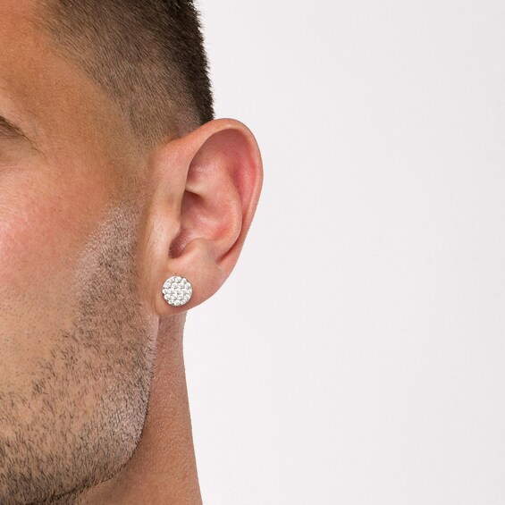 1 CT. T.w. Certified Lab-Grown Multi-Diamond Stud Earrings in 14K White Gold (F/Si2)