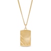 Thumbnail Image 1 of Textured Curb Chain Slant Embossed "DAD" Dog Tag Pendant in 10K Gold – 22"