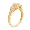 Thumbnail Image 3 of 1/4 CT. T.W. Diamond Past Present Future® Frame Split Shank Engagement Ring in 10K Gold