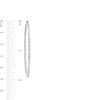 Thumbnail Image 3 of 45.0mm Diamond-Cut Continuous Tube Hoop Earrings in 10K White Gold