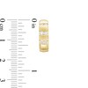 Thumbnail Image 3 of 1/3 CT. T.W. Diamond Triple Row Huggie Hoop Earrings in 10K Gold